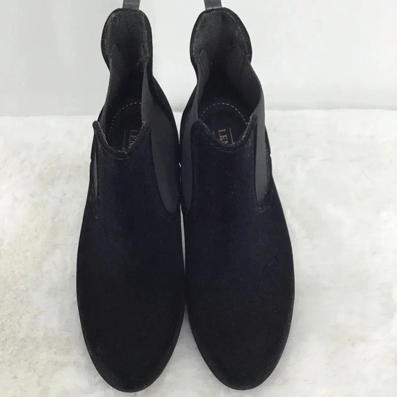 Lemon Jelly Women’s High Heel Chelsea Ankle Velvet Boot Black Size 38 EU 7-7.5US - Picture 3 of 9